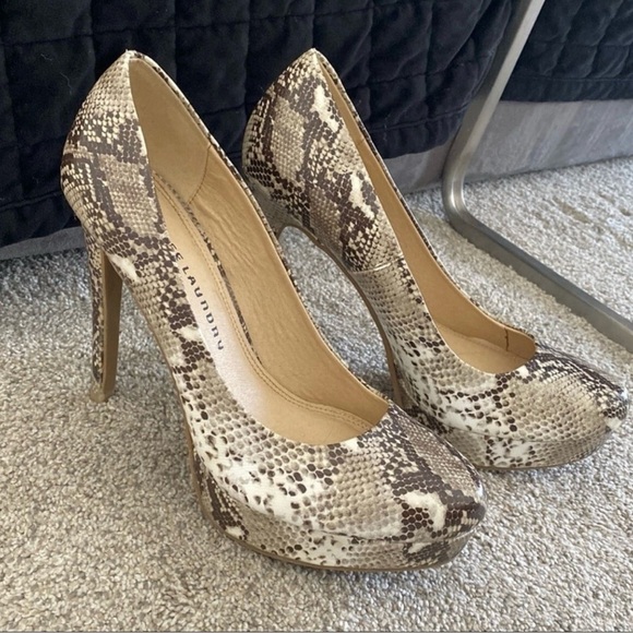 Chinese Laundry Snakeskin Platform Heels – Size 9 – NEW! - Picture 1 of 4